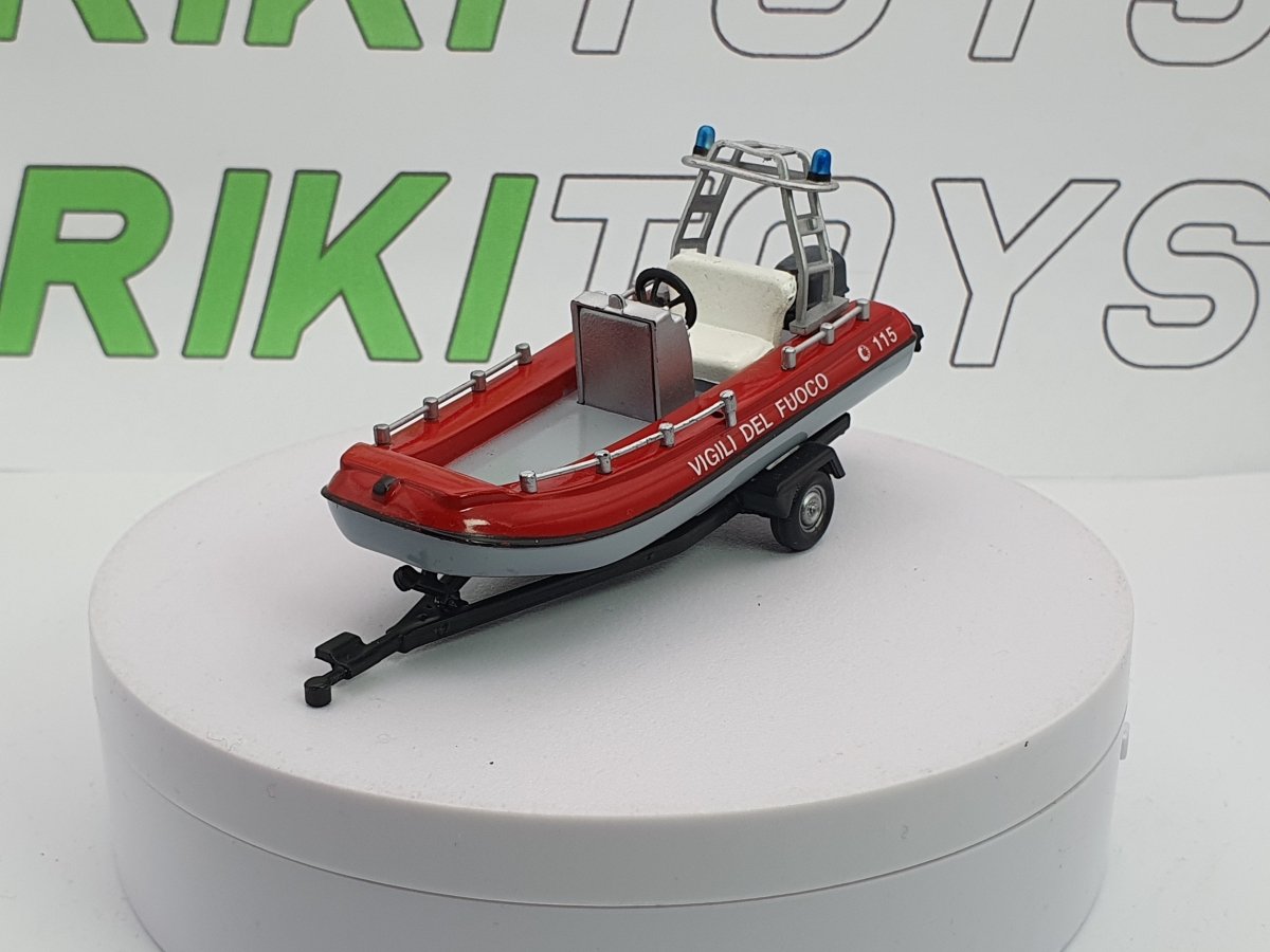 Carrello+gommone Mondo Motors 1/43 Rosso - RikiToys - Mondo Motors#