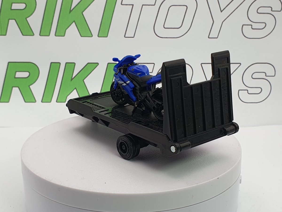 Carrello+moto Yamaha Ken Toys 1/43 Blu - RikiToys - Ken Toys#