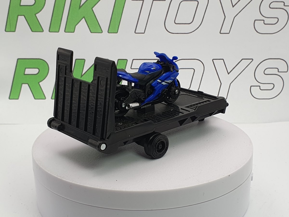Carrello+moto Yamaha Ken Toys 1/43 Blu - RikiToys - Ken Toys#