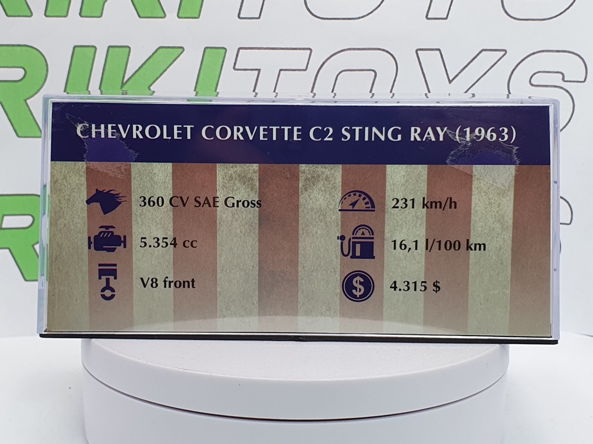 Chevy Corvette C2 Sting 1963 Edicola 1/43 - RikiToys - Edicola#