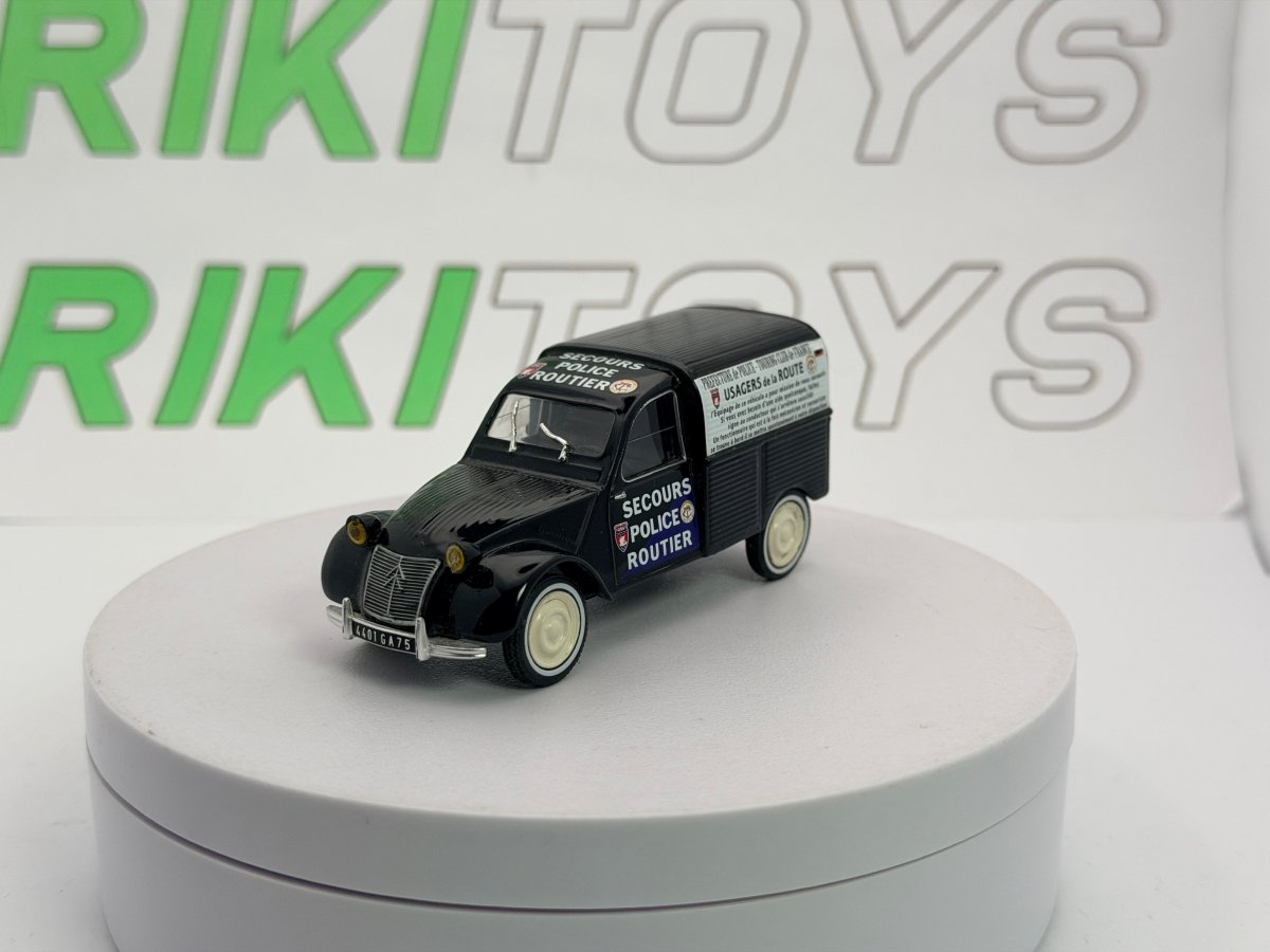 Citroen 2 Cv Furgonato Van Edicola 1/43 Nero - RikiToys - Edicola