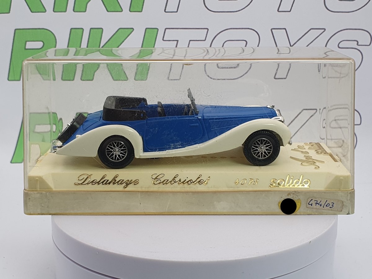 Delahaye Cabriolet Solido 1/43 Bianco - RikiToys - Solido