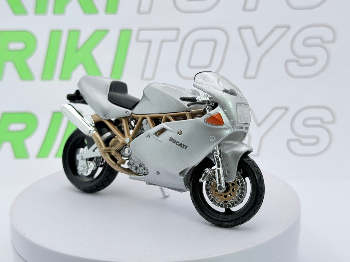 Ducati 900 S.Sport F.E. Maisto 1/18 Argento - RikiToys - Maisto