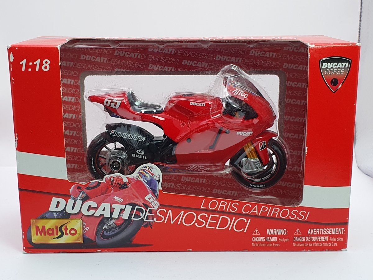 Ducati DesmoSedici Maisto 1/18 Rosso - RikiToys - Maisto#