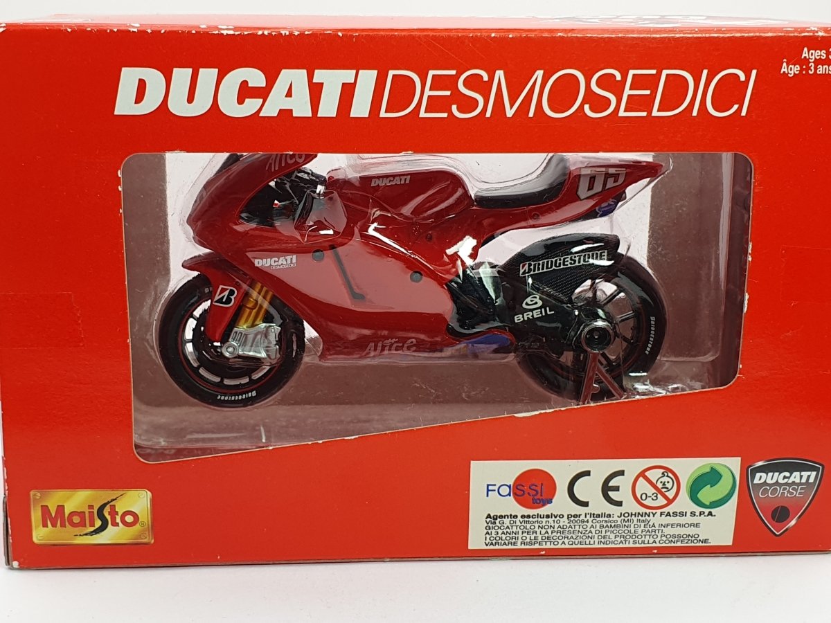 Ducati DesmoSedici Maisto 1/18 Rosso - RikiToys - Maisto#