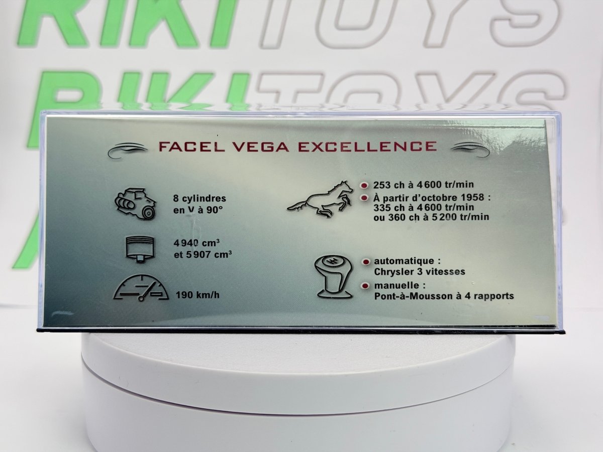 Facel Vega Excellence Edicola 1/43 Blu 1960 - RikiToys - Edicola