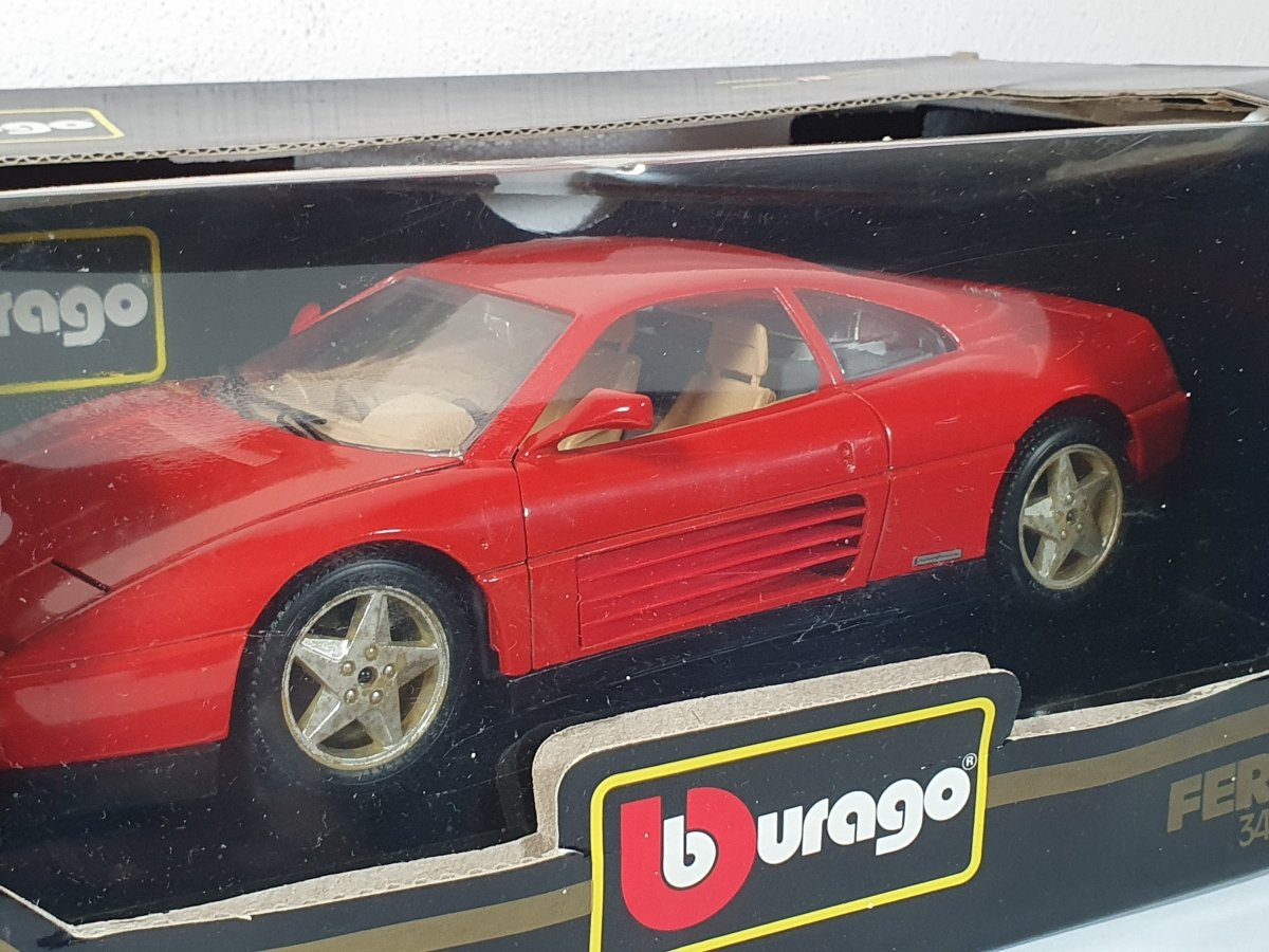 Ferrari 348 TB Burago 1/18 Rosso 1989 - RikiToys - Burago