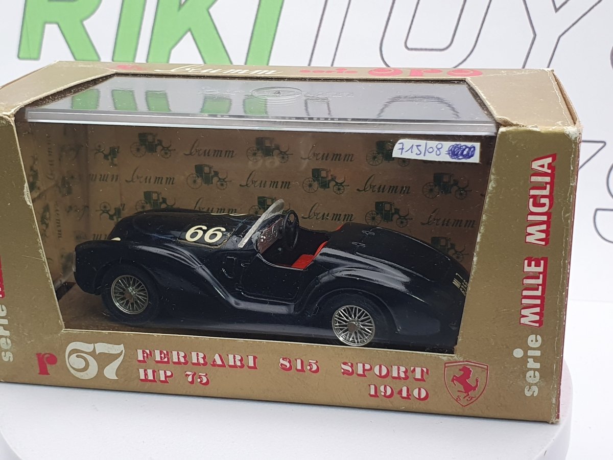 Ferrari 815 Brumm 1/43 Nero 1940 - RikiToys - Brumm