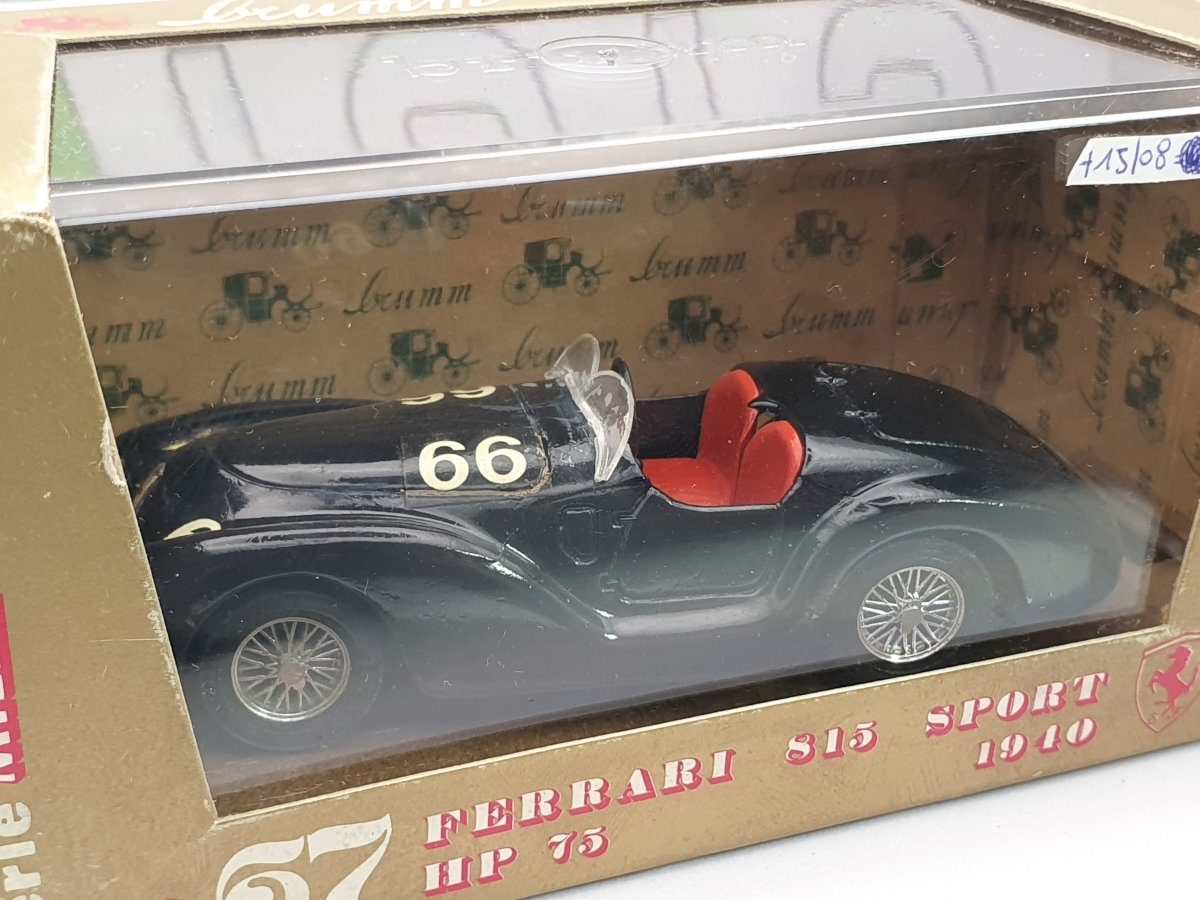Ferrari 815 Brumm 1/43 Nero 1940 - RikiToys - Brumm