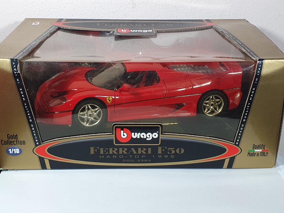 Ferrari F 50 Burago 1/18 Rosso 1996 - RikiToys - Burago