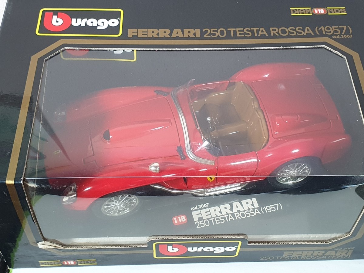 Ferrari Testarossa Burago 1/18 Rosso 1957 - RikiToys - Burago