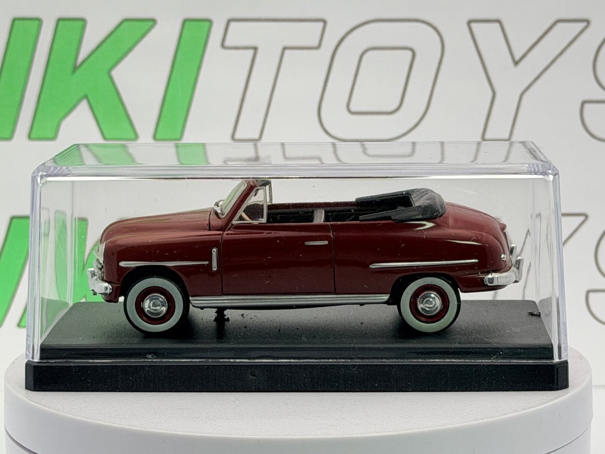 Fiat 1400 Cabriolet Norev 1/43 Rosso scuro - RikiToys - Norev