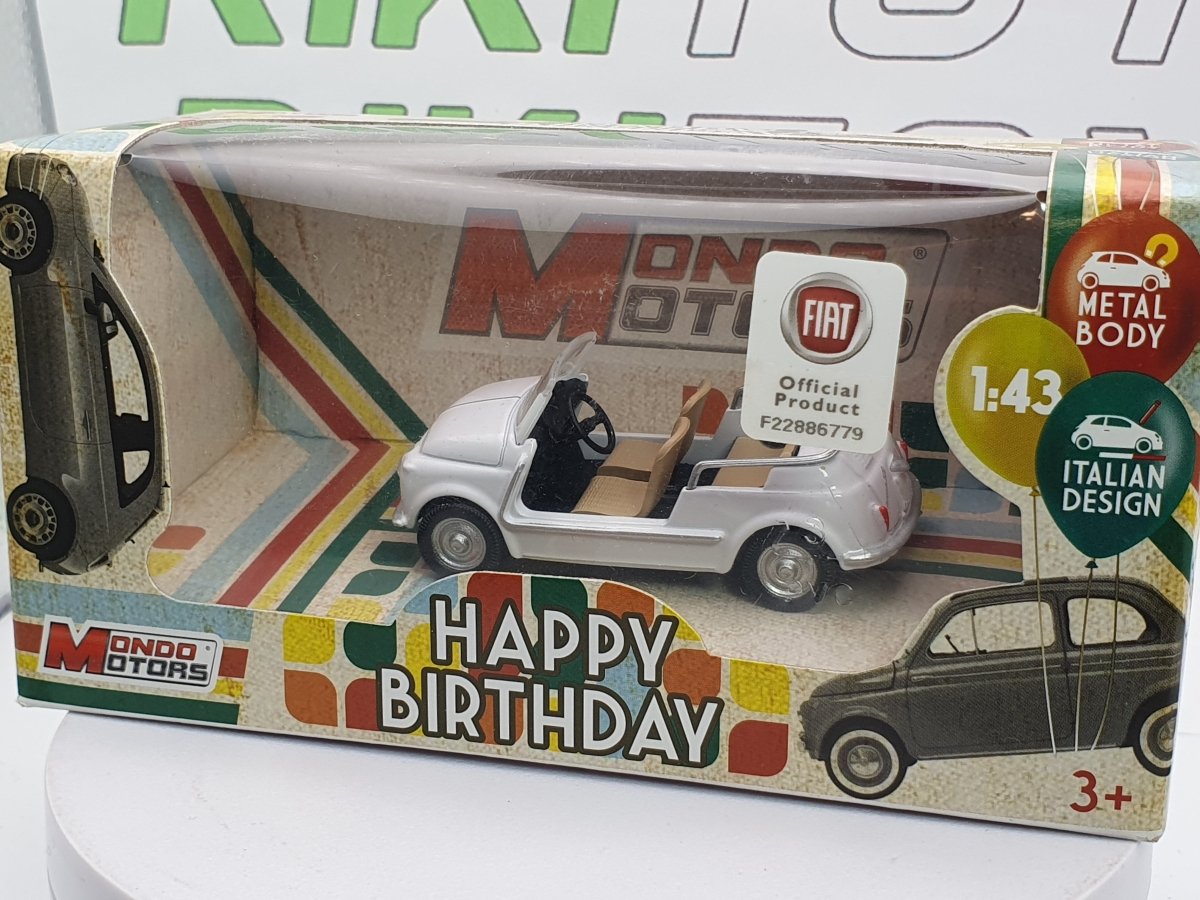 Fiat 500 Jolly Ghia MondoMotors 1/43 Bianco 1958 - RikiToys - MondoMotors