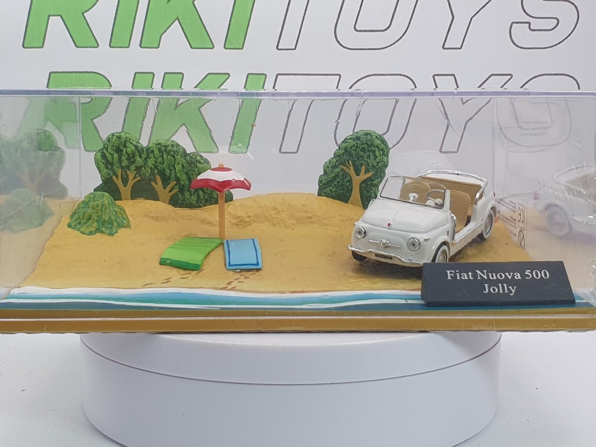 Fiat 500 Jolly Ghia Universal Hobbies 1/43 Bianco 1958 - RikiToys - Universal Hobbies
