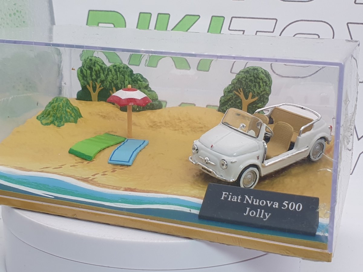 Fiat 500 Jolly Ghia Universal Hobbies 1/43 Bianco 1958 - RikiToys - Universal Hobbies