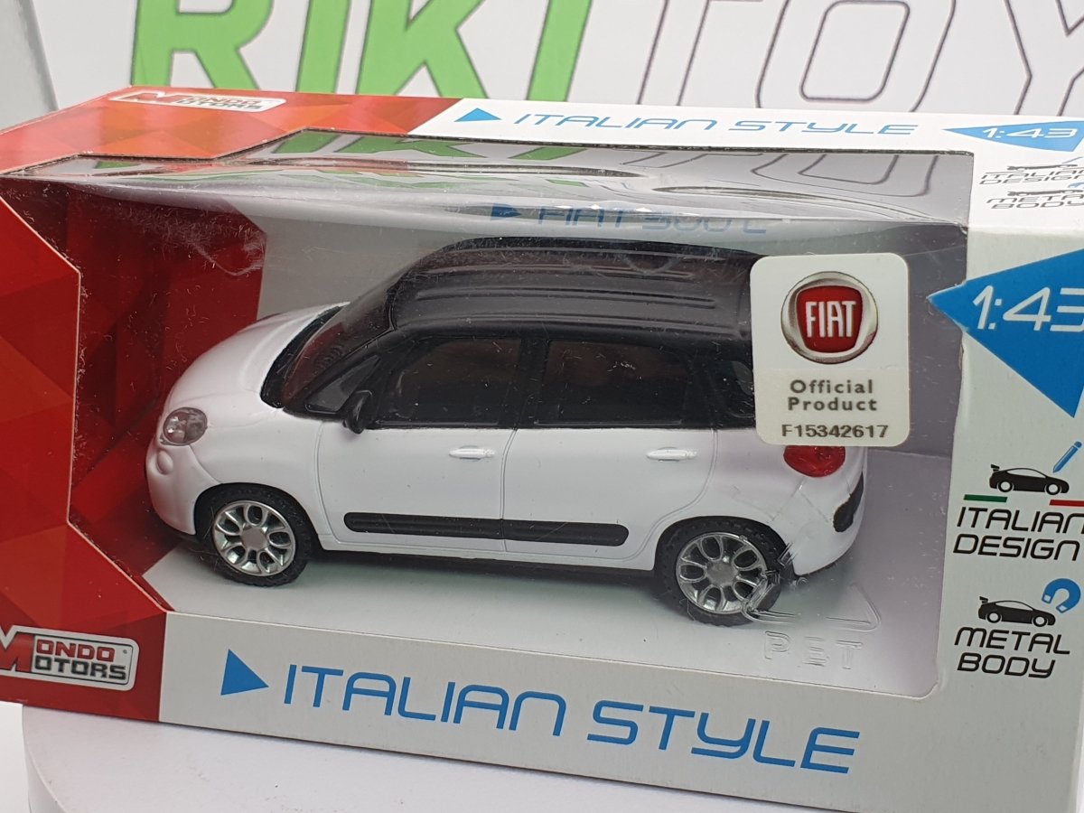 Fiat 500 L Mondo Motors 1/43 Bianco 2013 - RikiToys - Mondo Motors