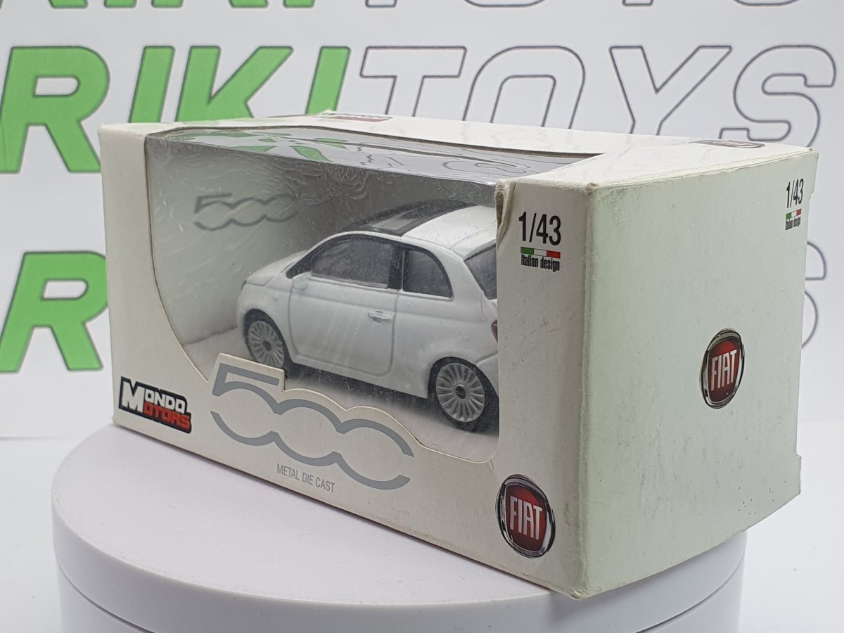 Fiat 500 Mondo Motors 1/43 Bianco 2007 - RikiToys - Mondo Motors#