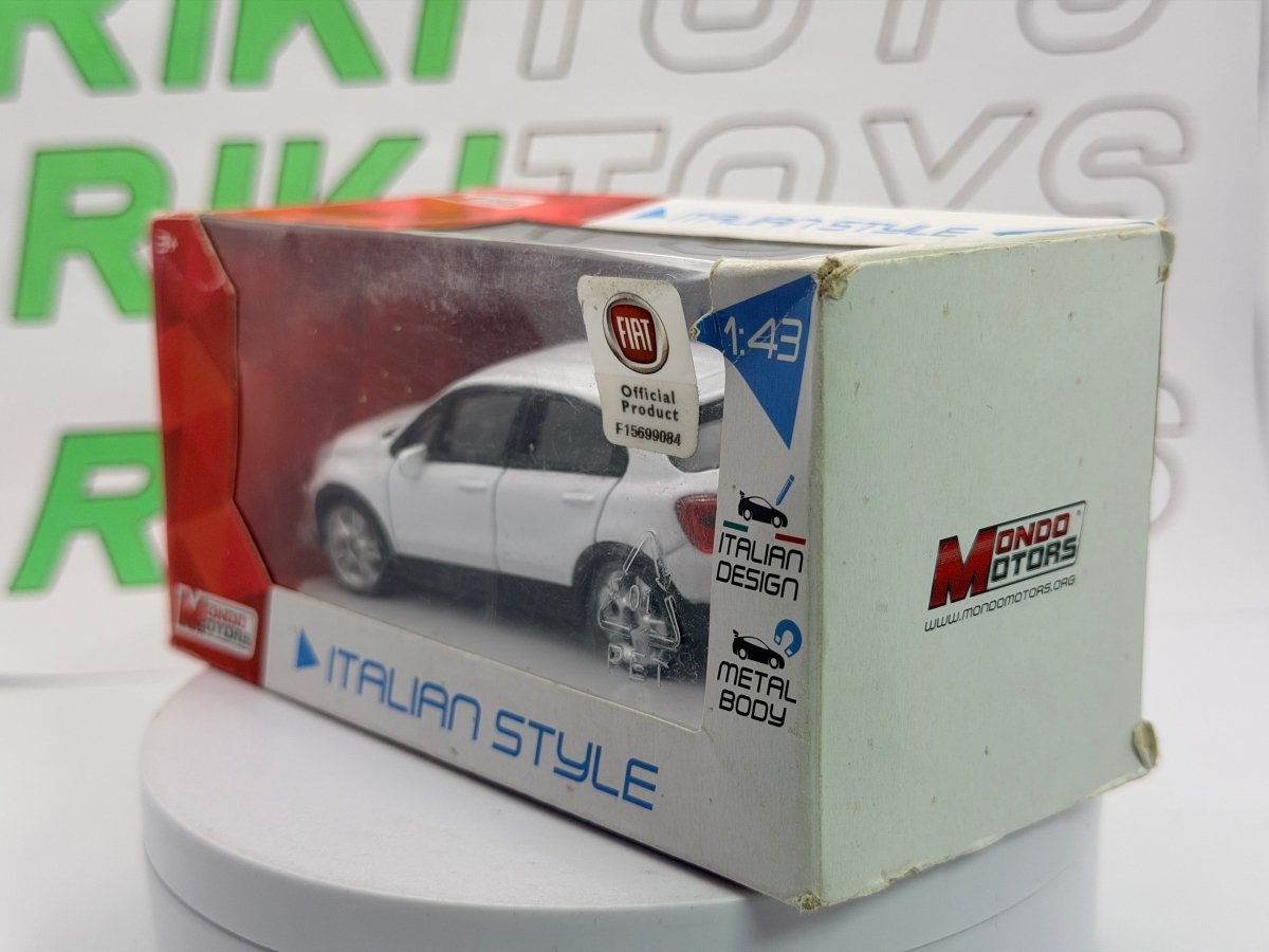 Fiat 500 X Mondo Motors 1/43 Bianco - RikiToys - Mondo Motors