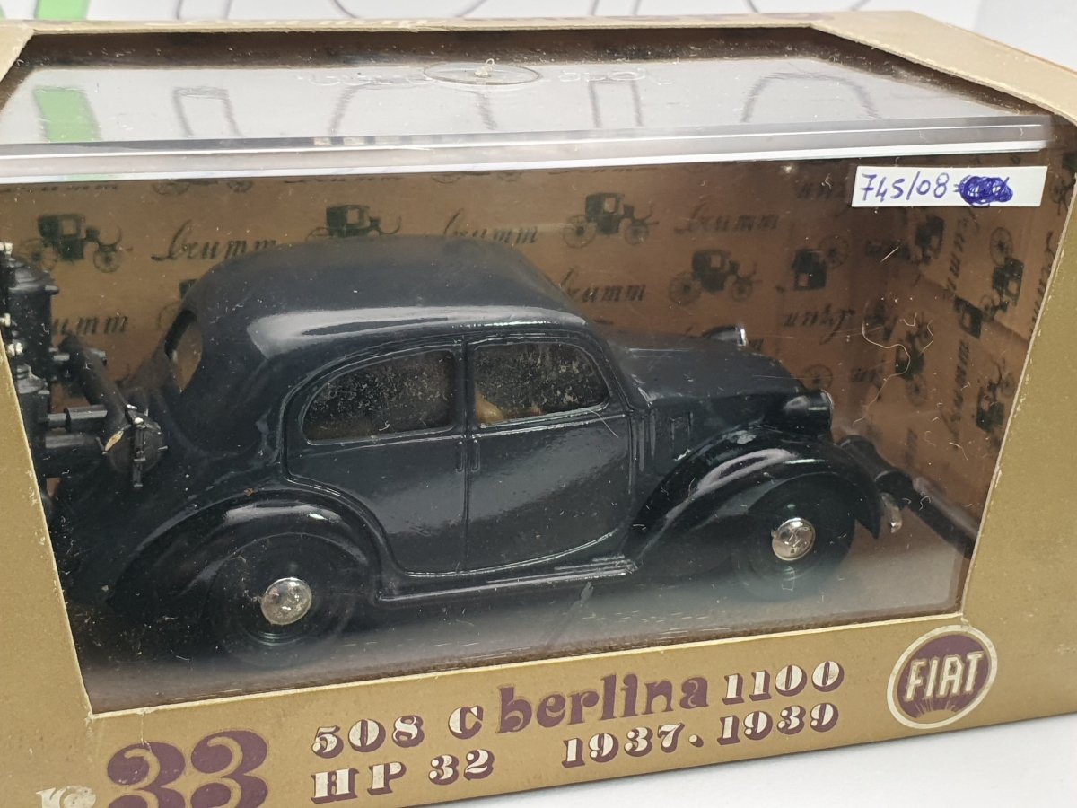 Fiat 508 C Brumm 1/43 Grigio 1937 - RikiToys - Brumm