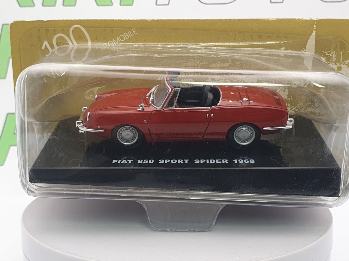 Fiat 850 Sport Spider Edicola 1/43 Rosso 1968 - RikiToys - Edicola