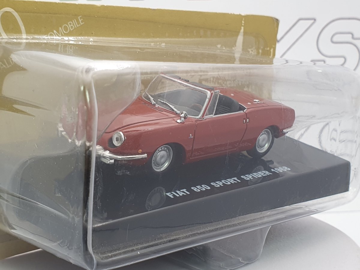 Fiat 850 Sport Spider Edicola 1/43 Rosso 1968 - RikiToys - Edicola