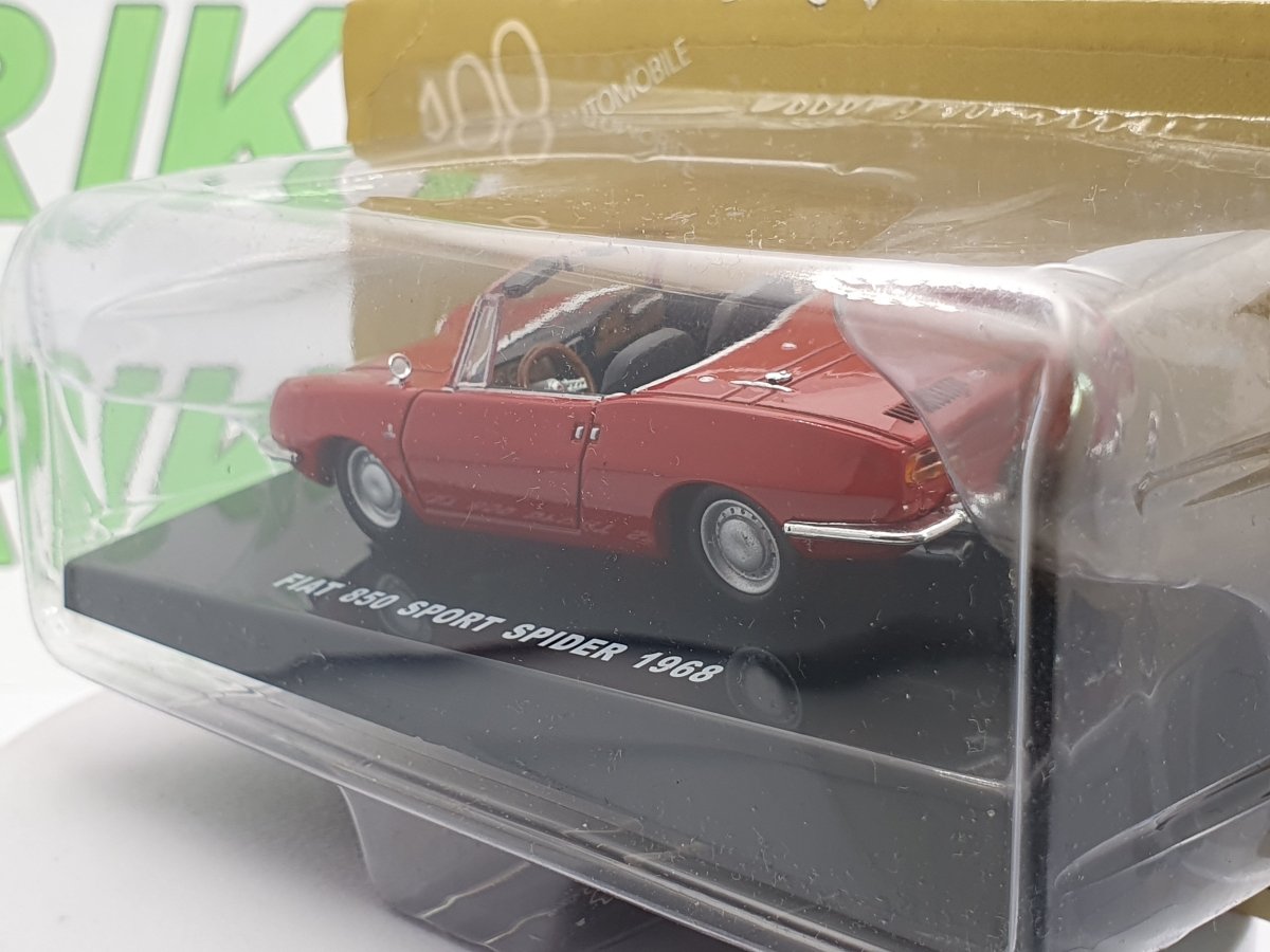 Fiat 850 Sport Spider Edicola 1/43 Rosso 1968 - RikiToys - Edicola