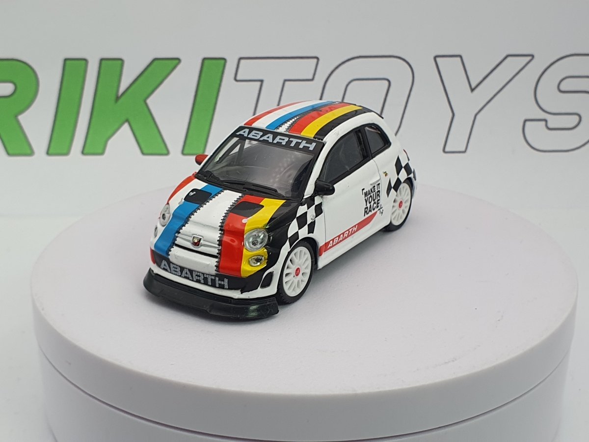 Fiat - Abarth 500 Burago 1/43 Bianco 2008 - RikiToys - Burago