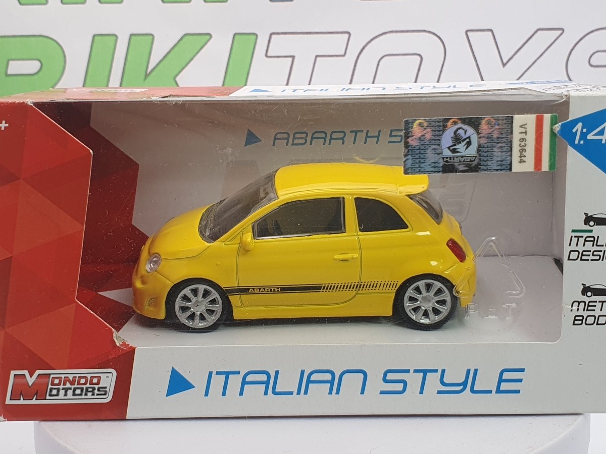 Fiat Abarth 500 Mondo Motors 1/43 Giallo 2008 - RikiToys - Mondo Motors