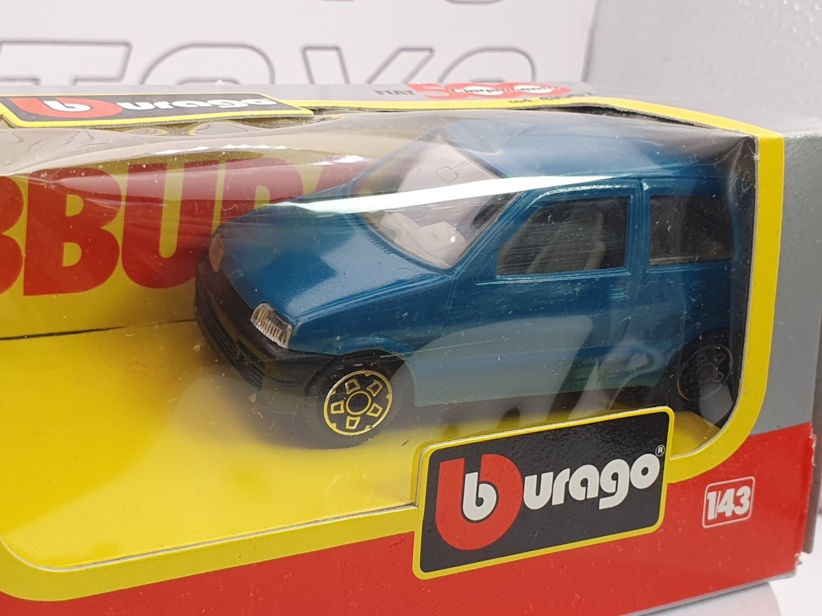 Fiat Cinquecento Burago 1/43 Blu 1992 - RikiToys - Burago