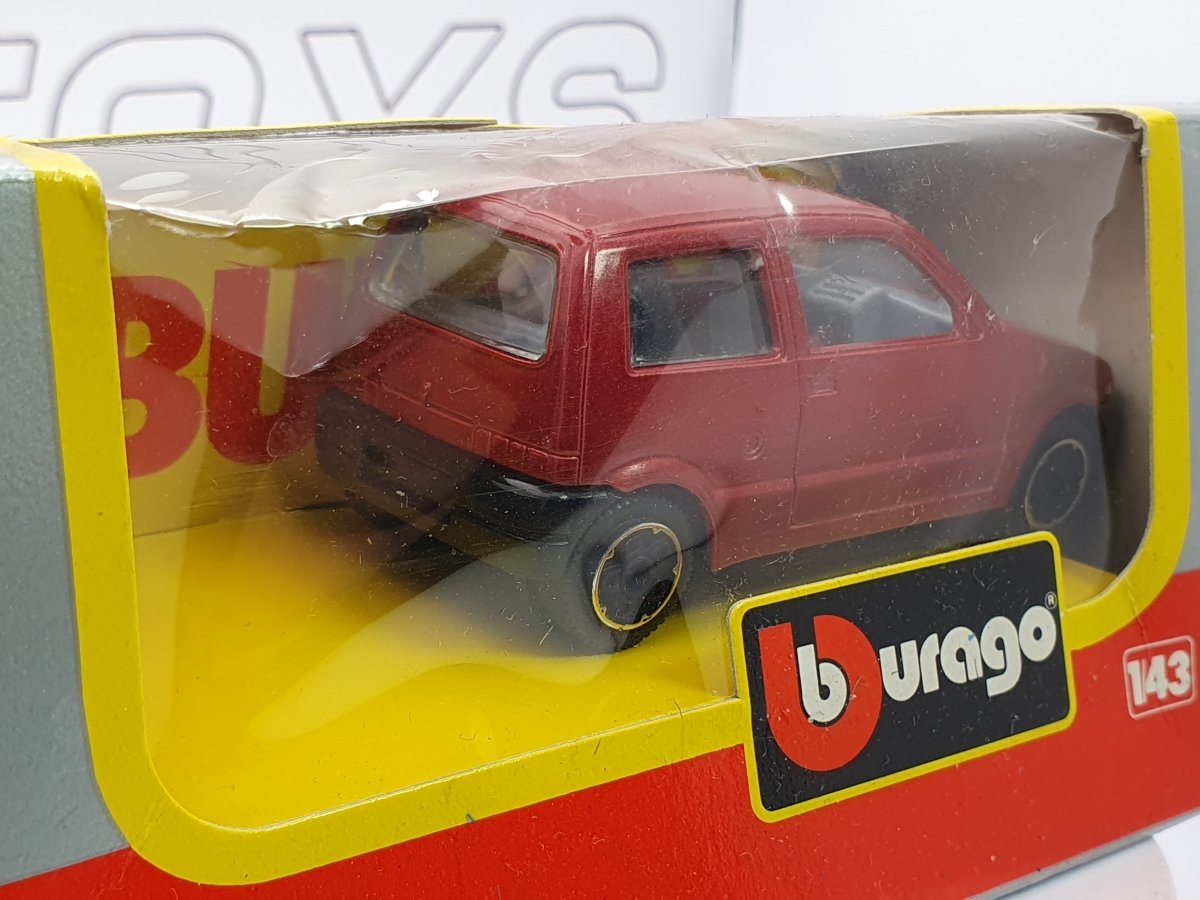 Fiat Cinquecento Burago 1/43 Rosso 1991 - RikiToys - Burago