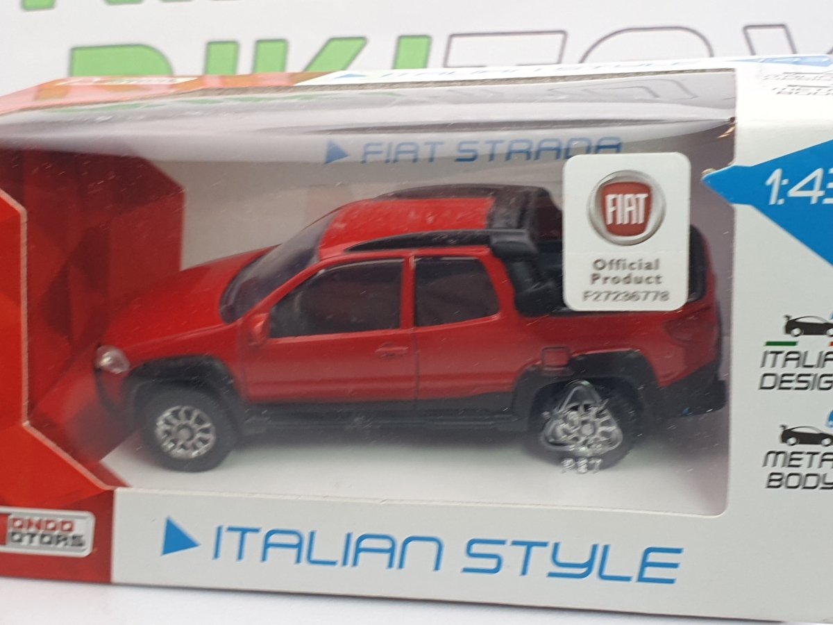 Fiat Strada MondoMotors 1/43 Rosso 2011 - RikiToys - MondoMotors