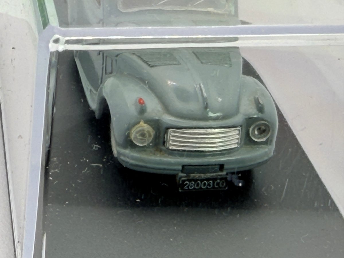 Fiat Topolino 500 C Brumm 1/43 Grigio - RikiToys - Brumm
