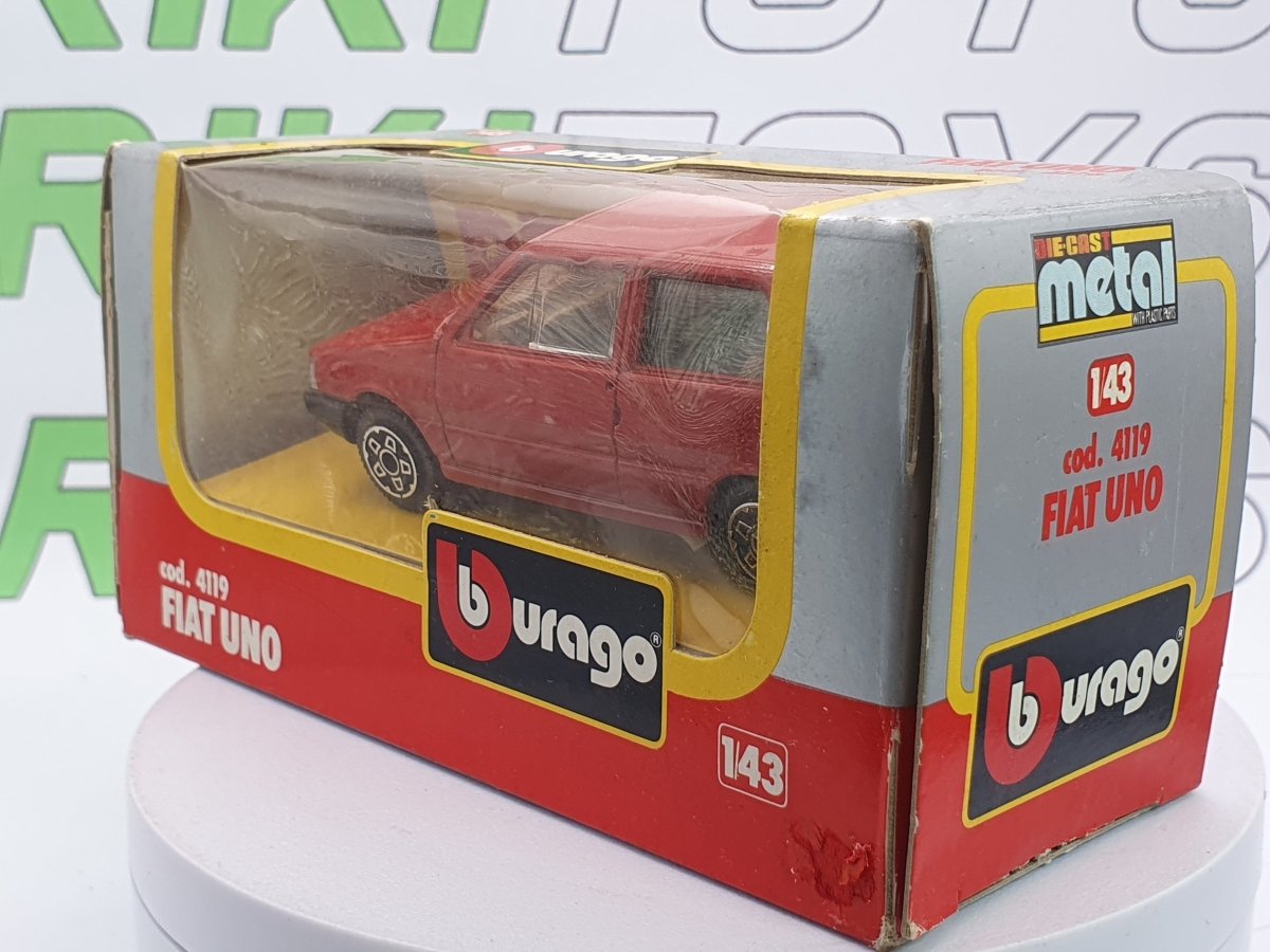 Fiat Uno Burago 1/43 Rosso 1983 - RikiToys - Burago