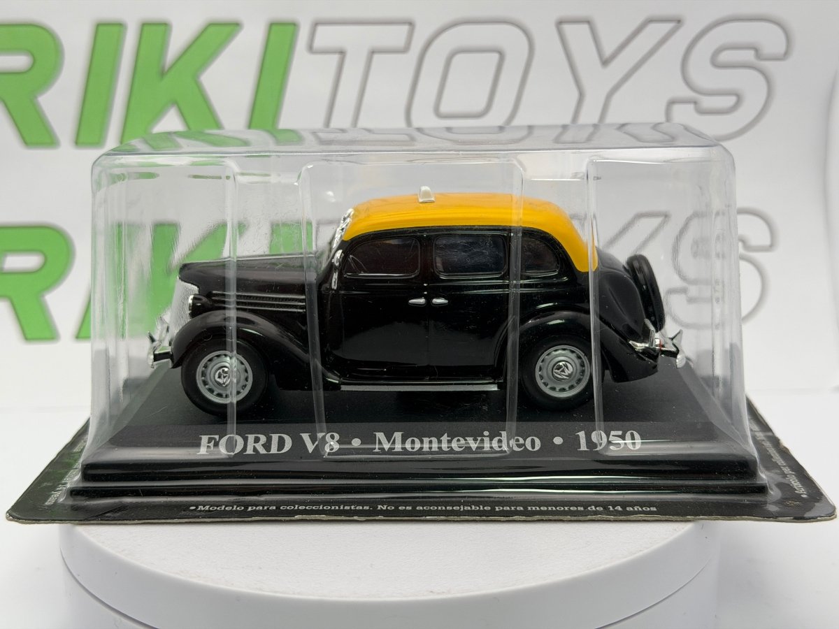 Ford V8 Taxi Edicola 1/43 Nero 1950 - RikiToys - Edicola