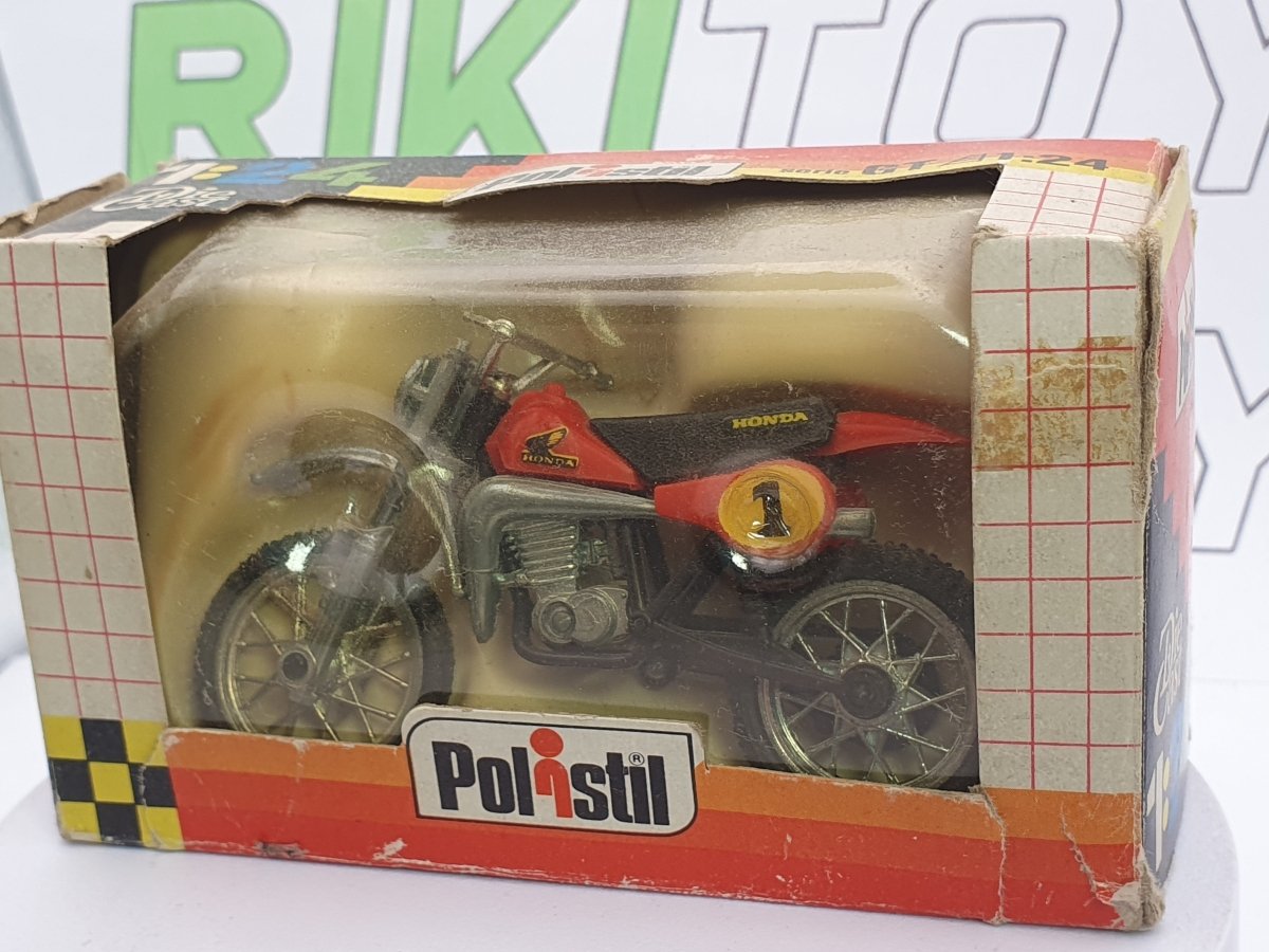 Honda Cross Polistil 1/24 Rosso 1980 - RikiToys - Polistil