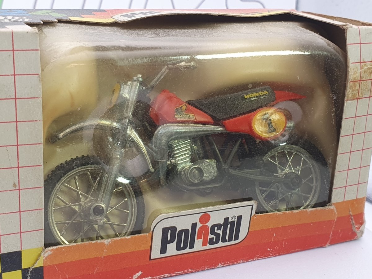 Honda Cross Polistil 1/24 Rosso 1980 - RikiToys - Polistil