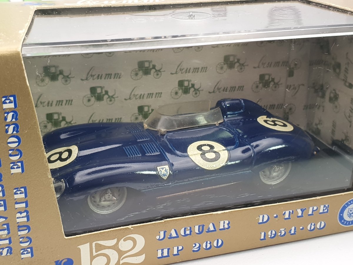 Jaguar D - Type Brumm 1/43 Blu 1954 - RikiToys - Brumm