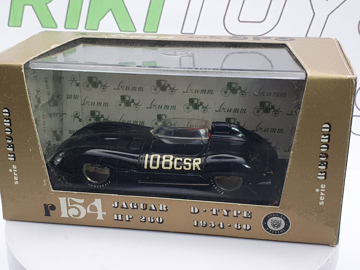 Jaguar D - Type Brumm 1/43 Nero 1984 - RikiToys - Brumm