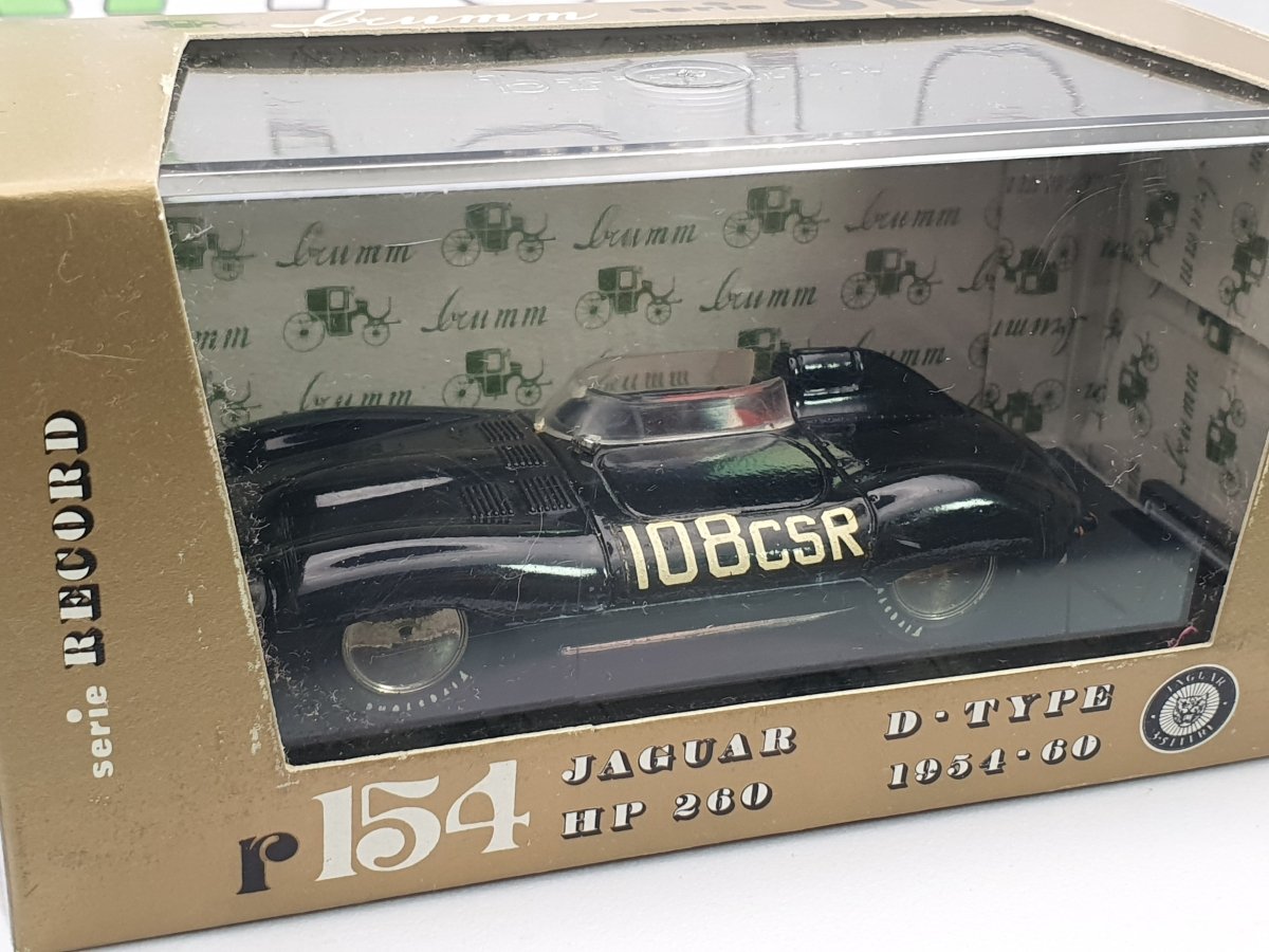 Jaguar D - Type Brumm 1/43 Nero 1984 - RikiToys - Brumm