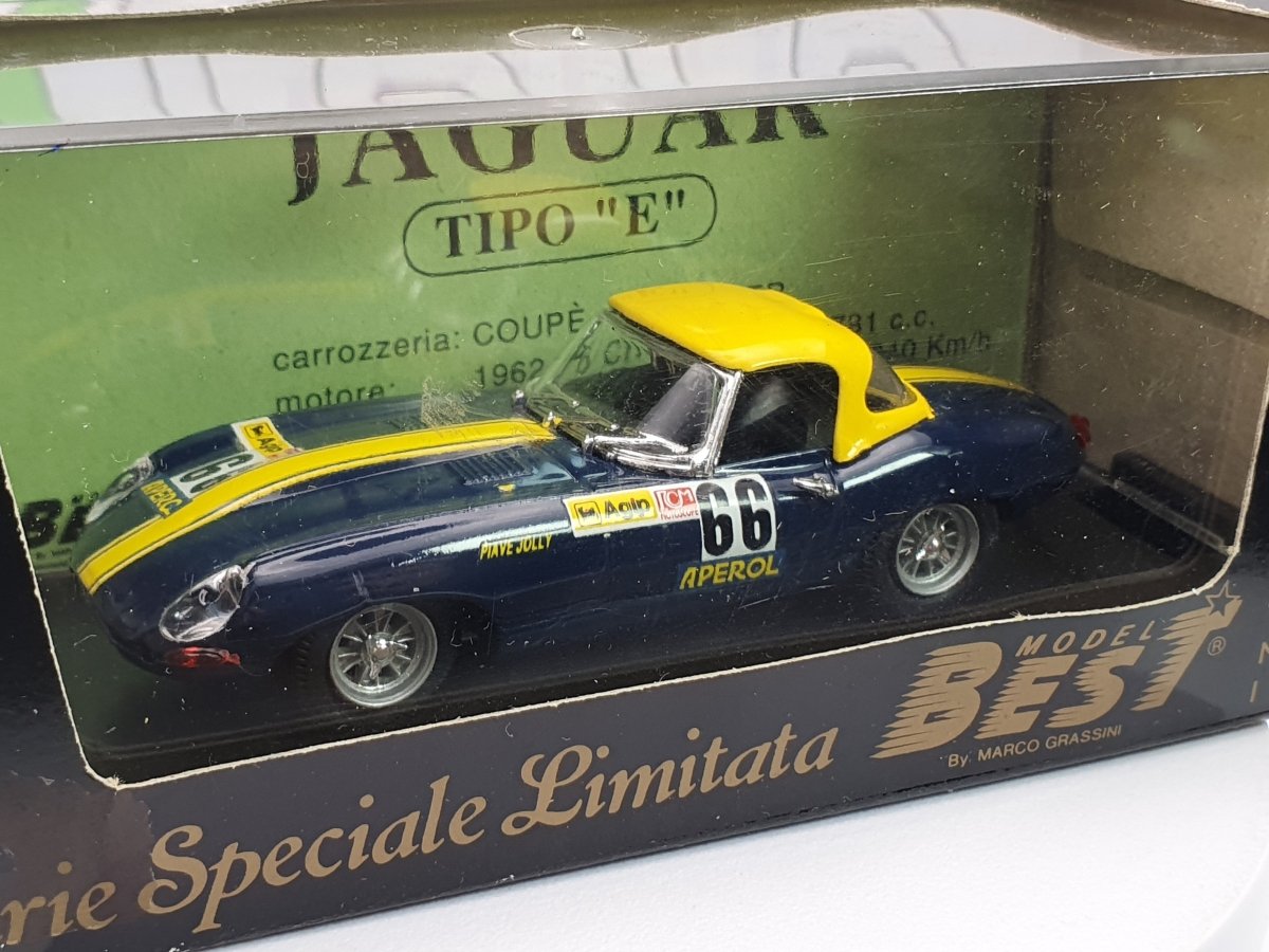 Jaguar E Type Best Model 1/43 Blu 1961 - RikiToys - Best Model
