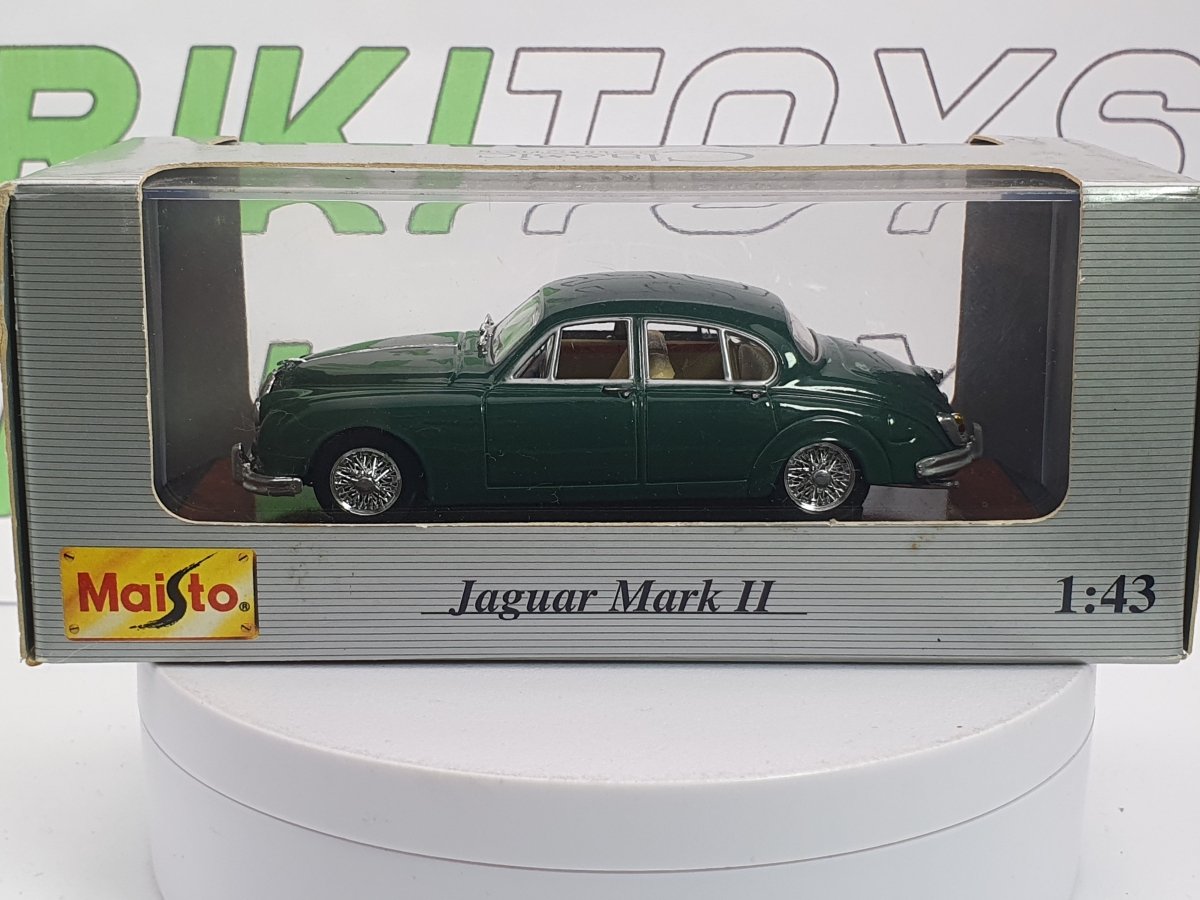 Jaguar MK2 Maisto 1/43 Verde 1959 - RikiToys - Maisto