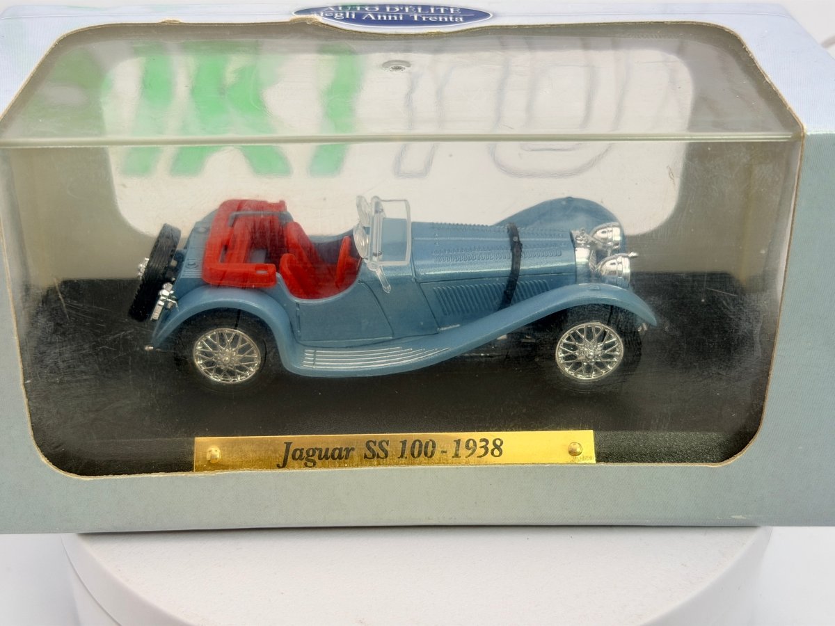 Jaguar SS 100 Solido 1/43 Azzurro metallizzato 1938 - RikiToys - Solido