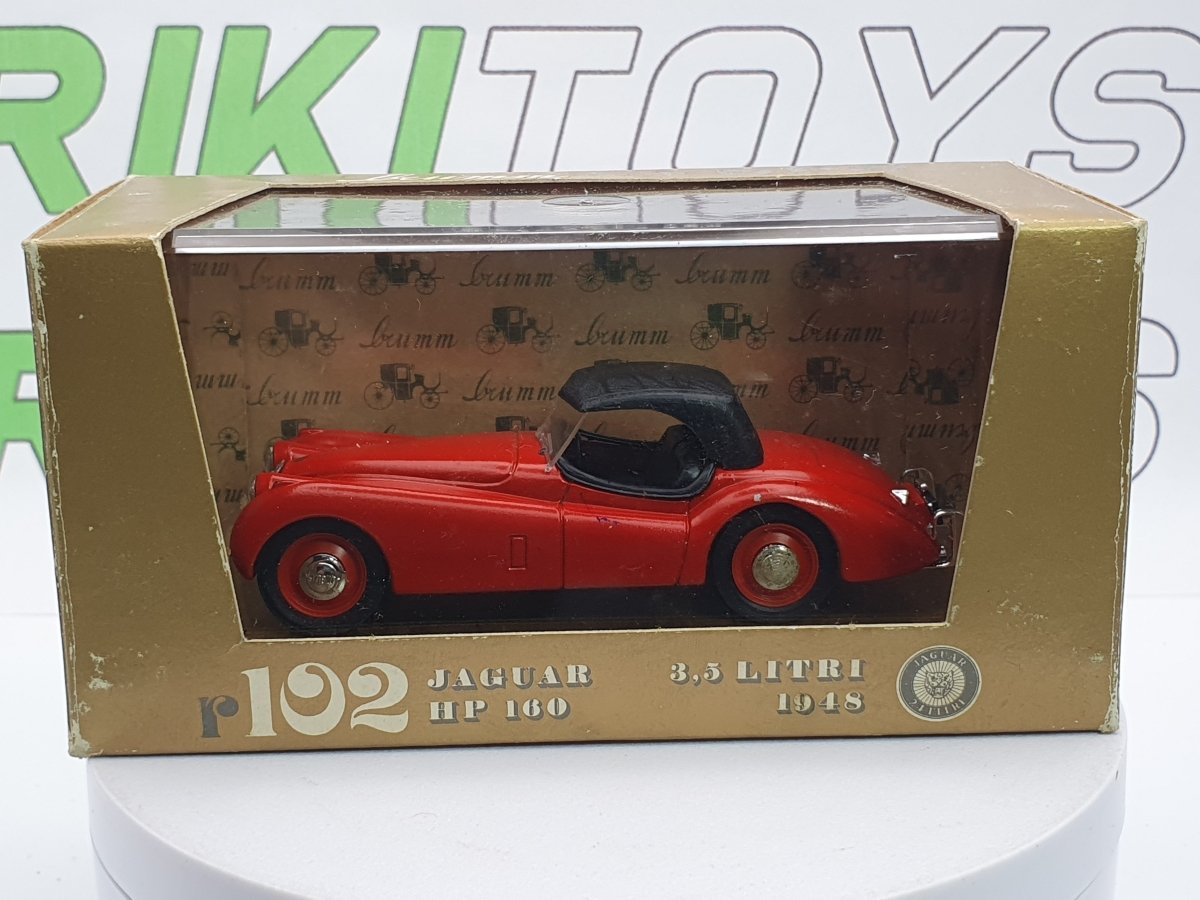 Jaguar XK 120 Cabrio Brumm 1/43 Rosso 1948 - RikiToys - Brumm