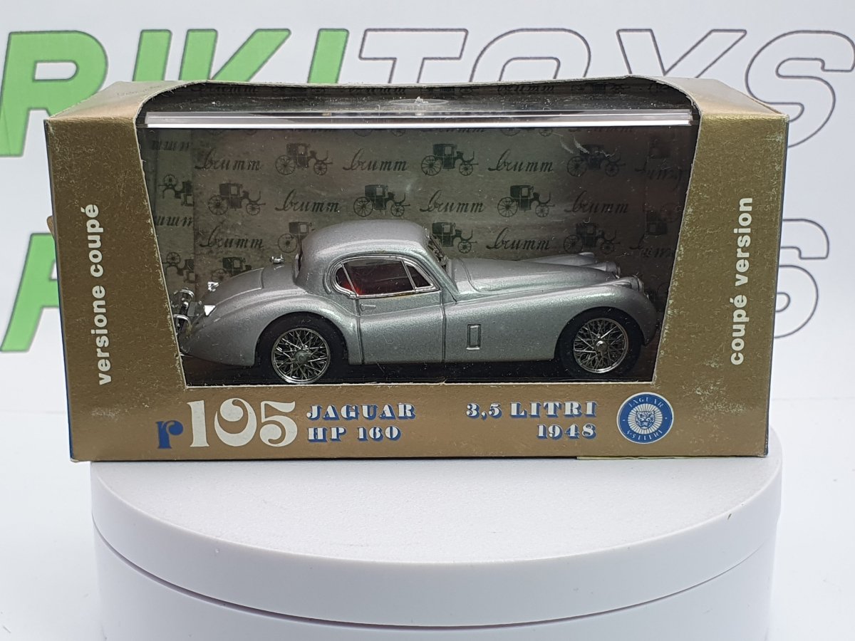 Jaguar Xk 120 Coupè Brumm 1/43 Argento 1948 - RikiToys - Brumm