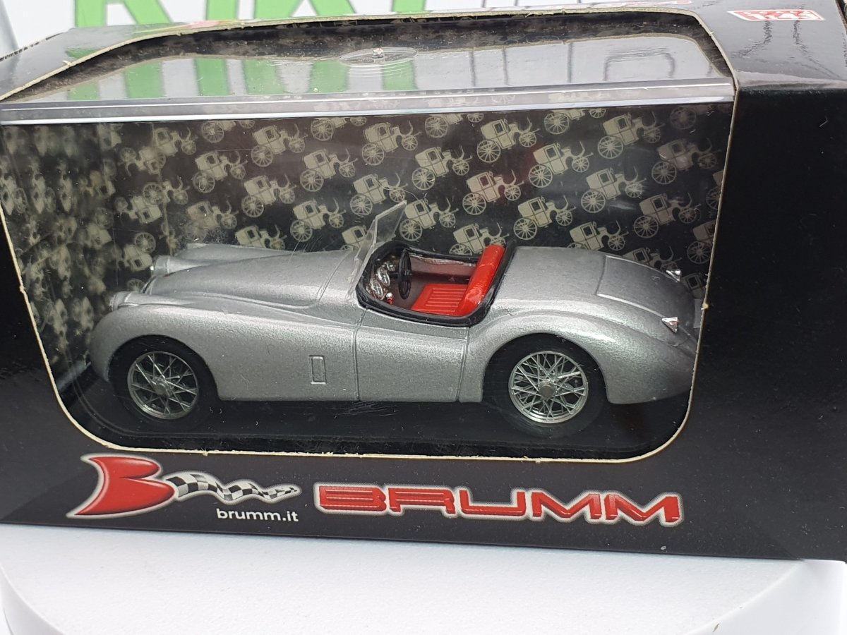 Jaguar XK 120 Spider Brumm 1/43 Argento 1948 - RikiToys - Brumm