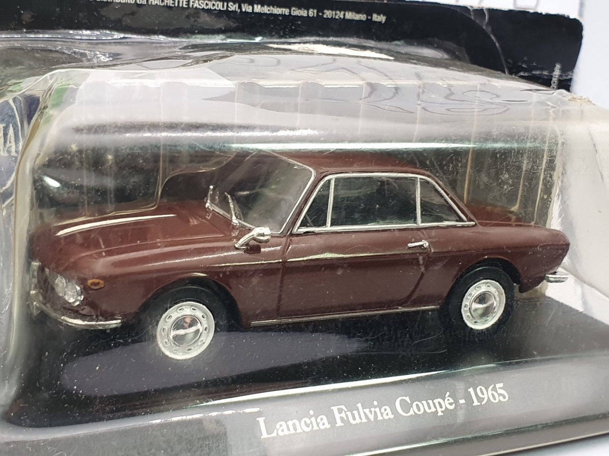 Lancia Fulvia Coupé Norev 1/43 Bordeaux 1965 - RikiToys - Norev