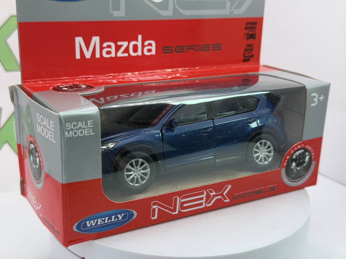 Mazda CX 5 Welly 1/38 Blu metallizzato - RikiToys - Welly