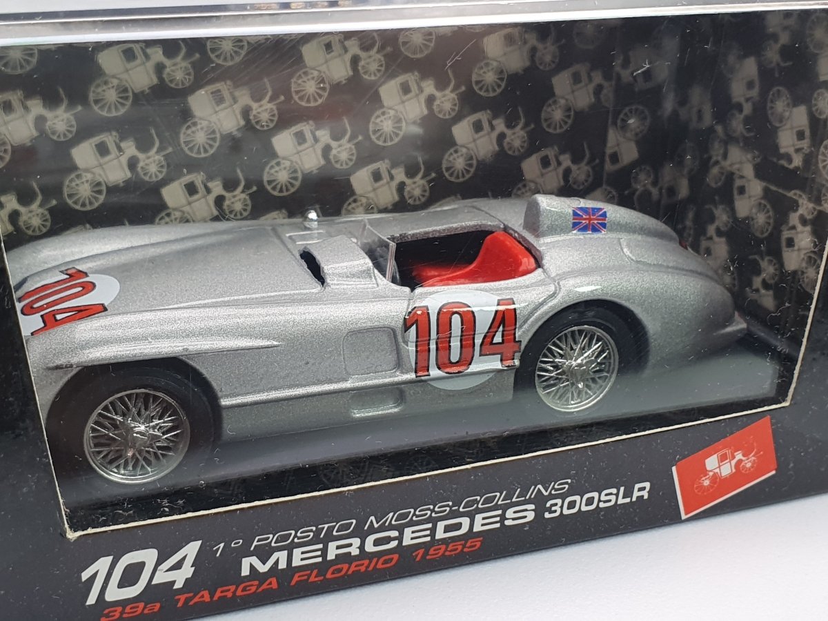 Mercedes Benz 300 SLR Brumm 1/43 Argento 1955 - RikiToys - Brumm