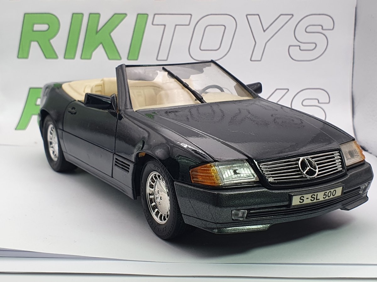 Mercedes Benz 500 SL Maisto 1/18 Nero 1989 - RikiToys - Maisto