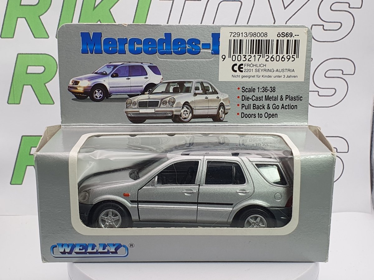 Mercedes Benz ML 1a serie Welly 1/38 Argento - RikiToys - Welly#